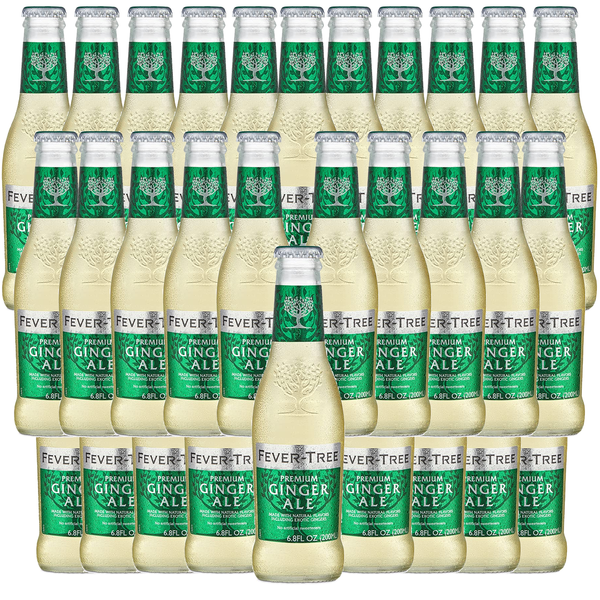Fever Tree Premium Ginger Ale - Premium Quality Mixer and Soda - Refreshing Beverage for Cocktails & Mocktails 200ml Bottle - Pack of 30 - GoDpsMusic