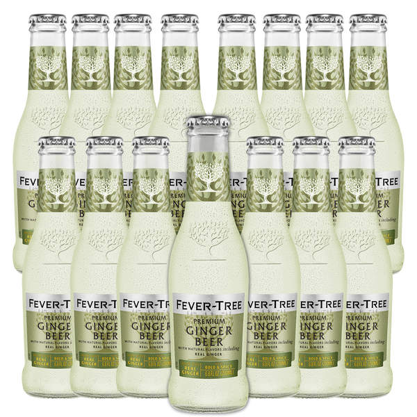 Fever Tree Premium Ginger Beer - Premium Quality Mixer and Soda - Refreshing Beverage for Cocktails & Mocktails 200ml Bottle - Pack of 15 - GoDpsMusic