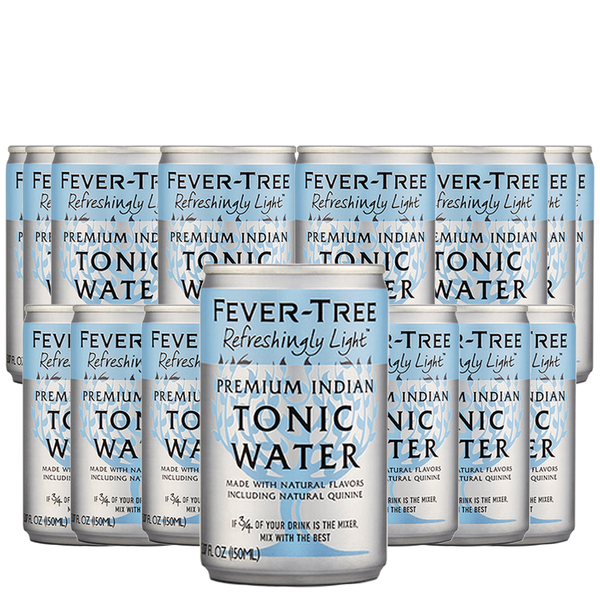 Fever Tree Light Indian Tonic Water - Premium Quality Mixer and Soda - Refreshing Beverage for Cocktails & Mocktails 150ml Bottle - Pack of 15 - GoDpsMusic