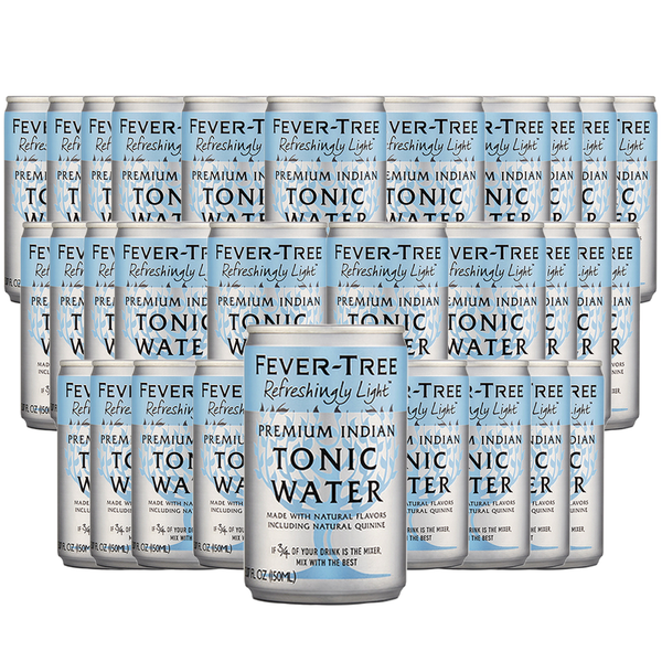 Fever Tree Light Indian Tonic Water - Premium Quality Mixer and Soda - Refreshing Beverage for Cocktails & Mocktails 150ml Bottle - Pack of 30 - GoDpsMusic