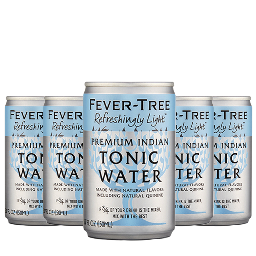 Fever Tree Light Indian Tonic Water - Premium Quality Mixer and Soda - Refreshing Beverage for Cocktails & Mocktails 150ml Bottle - Pack of 5 - GoDpsMusic