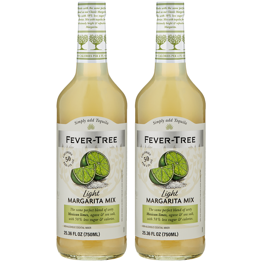 Fever Tree Light Margarita Mix - Premium Quality Mixer- Refreshing Beverage for Cocktails & Mocktails 750ml Bottle - Pack of 2 - GoDpsMusic