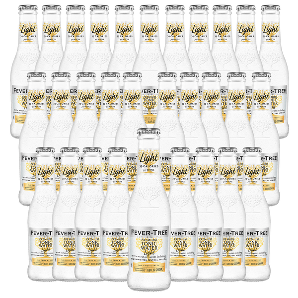 Fever Tree Light Tonic Water - Premium Quality Mixer and Soda - Refreshing Beverage for Cocktails & Mocktails 200ml Bottle - Pack of 30 - GoDpsMusic