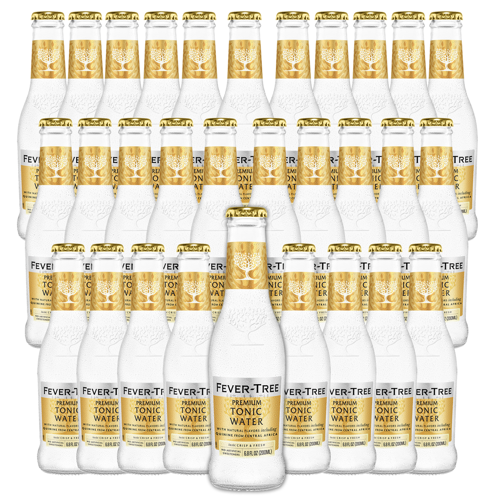 Fever Tree Premium Tonic Water - Premium Quality Mixer and Soda - Refreshing Beverage for Cocktails & Mocktails 200ml Bottle - Pack of 30 - GoDpsMusic