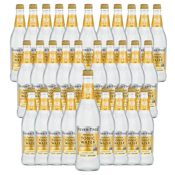 Fever Tree Premium Tonic Water - Premium Quality Mixer and Soda - Refreshing Beverage for Cocktails & Mocktails 500ml Bottle - Pack of 30 - GoDpsMusic