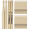 ChromaCast 5B USA Made Hickory Drumsticks Pair - Wood Tipped - Drum Sticks Tour Tested by Pro Drummers - Real American Hickory Wood - GoDpsMusic