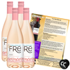 Sutter Home Fre Rosé Non-Alcoholic Wine, Experience Bundle with ChromaCast Pop Socket, Seasonal Wine Pairings & Recipes, 12/750ML, 4-PACK - GoDpsMusic