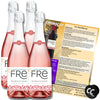 Sutter Home Fre Sparkling Rosé Non-Alcoholic Wine, Experience Bundle with ChromaCast Pop Socket, Seasonal Wine Pairings & Recipes, 12/750ML, 4-PACK - GoDpsMusic