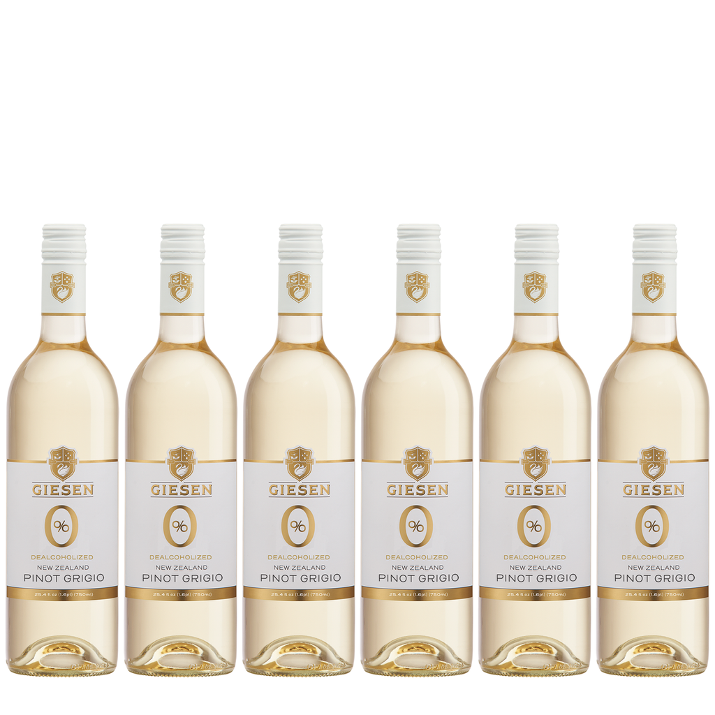 Giesen Non-Alcoholic Premium Pinot Grigio - Premium Dealcoholized White Wine Pinot Gris from New Zealand | 6 PACK - GoDpsMusic