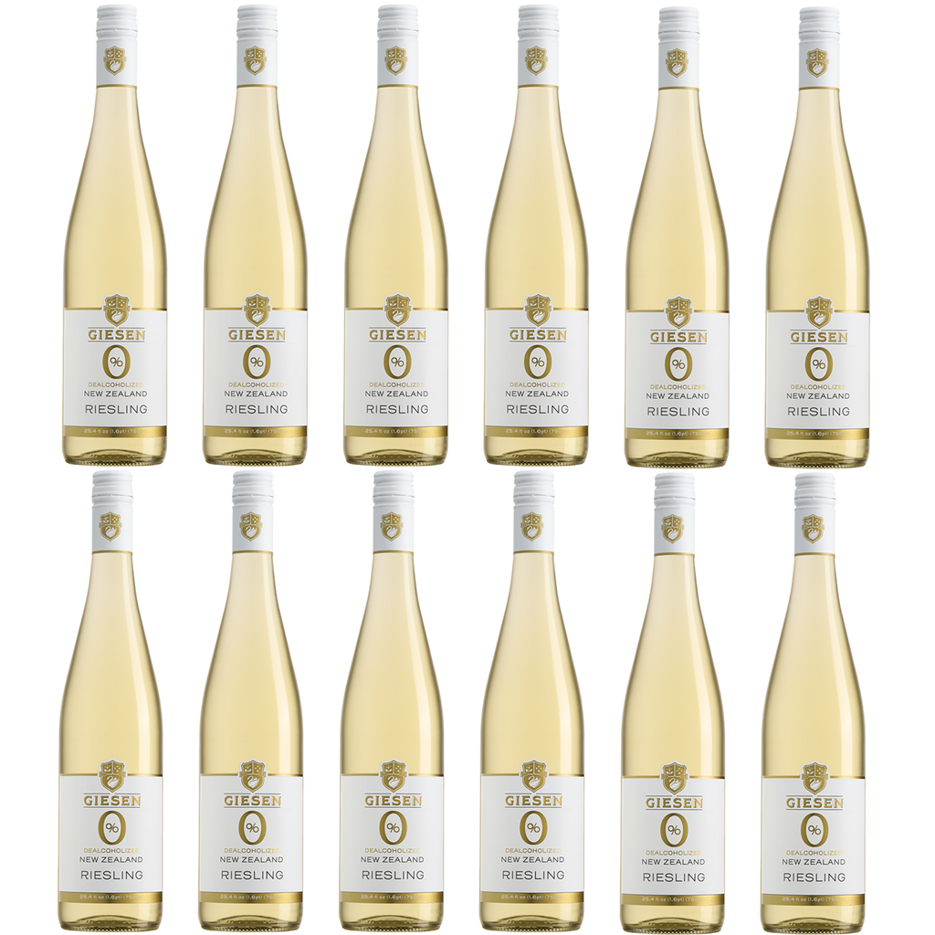 Giesen Non-Alcoholic Riesling - Premium Dealcoholized White Wine from New Zealand | 12 PACK - GoDpsMusic
