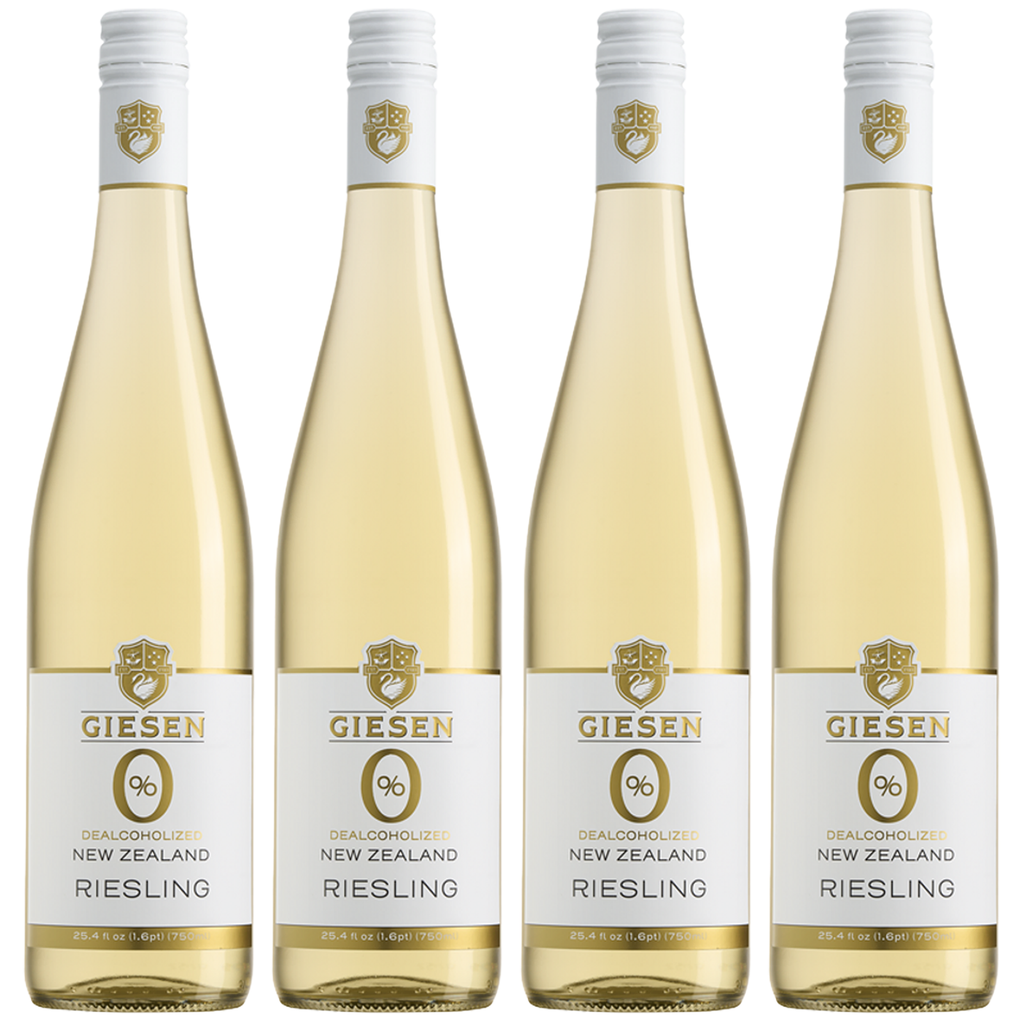 Giesen Non-Alcoholic Riesling - Premium Dealcoholized White Wine from New Zealand | 4 PACK - GoDpsMusic