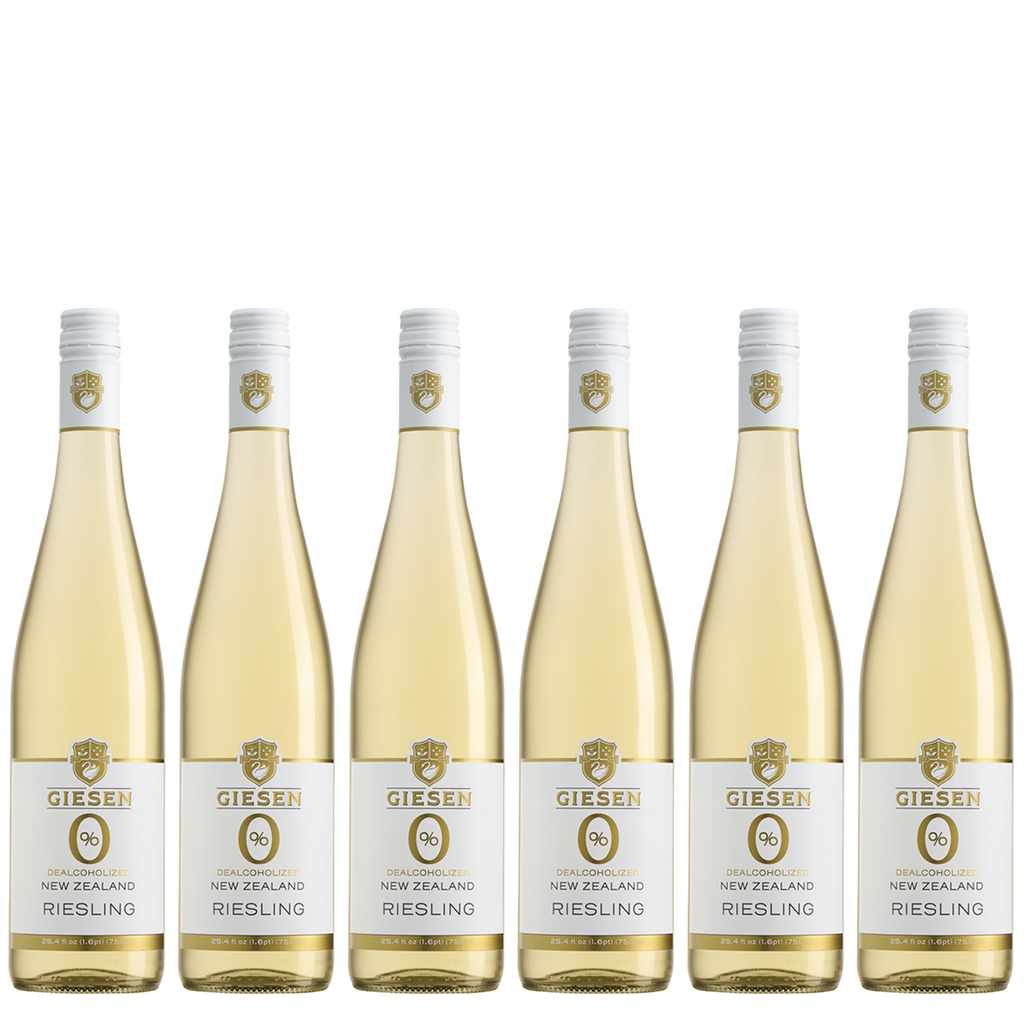 Giesen Non-Alcoholic Riesling - Premium Dealcoholized White Wine from New Zealand | 6 PACK - GoDpsMusic