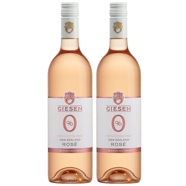 Giesen Non-Alcoholic Rosé - Premium Dealcoholized Rose Wine from New Zealand | 2 PACK - GoDpsMusic