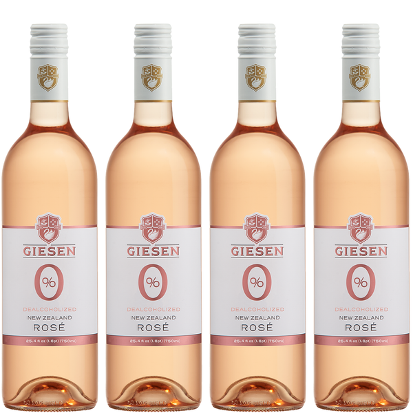 Giesen Non-Alcoholic Rosé - Premium Dealcoholized Rose Wine from New Zealand | 4 PACK - GoDpsMusic