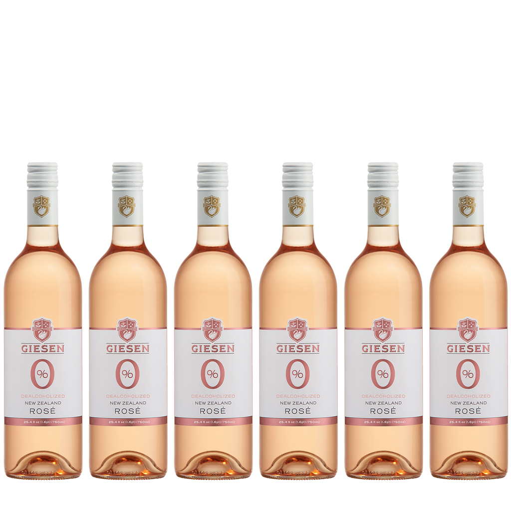 Giesen Non-Alcoholic Rosé - Premium Dealcoholized Rose Wine from New Zealand | 6 PACK - GoDpsMusic