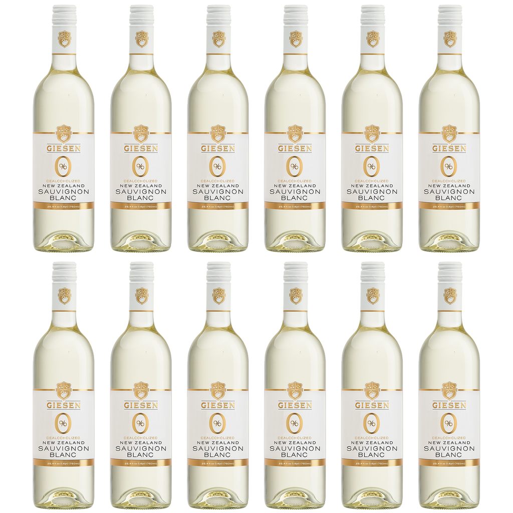 Giesen Non-Alcoholic Sauvignon Blanc - Premium Dealcoholized White Wine from New Zealand | 12 PACK - GoDpsMusic