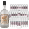 Dhōs Handcrafted Non-Alcoholic Orange Liqueur with Fever Tree Club Soda - Keto-Friendly, Zero Sugar, Zero Calories, Zero Proof - 750 ML - Perfect for Mocktails - Made in USA - GoDpsMusic