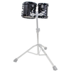 Sawtooth Hickory Series Concert Toms, 6" x 8" & 8" x 8" Matched Pair, Dual-Head Design, 6-Ply Hickory Shells, 3.2 mm Triple-Flange Hoops, Black Nickel Hardware, Chocolate Satin Finish