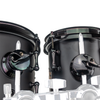 Sawtooth Hickory Series Concert Toms, 6" x 8" & 8" x 8" Matched Pair, Dual-Head Design, 6-Ply Hickory Shells, 3.2 mm Triple-Flange Hoops, Black Nickel Hardware, Chocolate Satin Finish