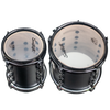 Sawtooth Hickory Series Concert Toms, 6" x 8" & 8" x 8" Matched Pair, Dual-Head Design, 6-Ply Hickory Shells, 3.2 mm Triple-Flange Hoops, Black Nickel Hardware, Chocolate Satin Finish