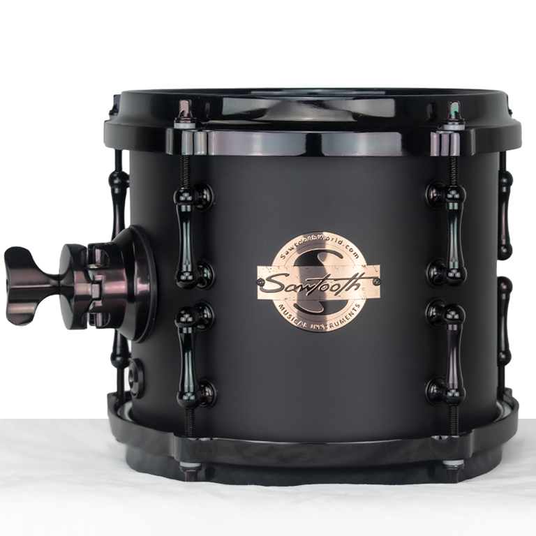 Sawtooth Hickory Series Tom Drum 8" x 7", Satin Dark Chocolate