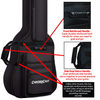 Sawtooth EP Series Electric Bass Guitar with Gig Bag & Accessories, Satin Black w/ Black Pickguard