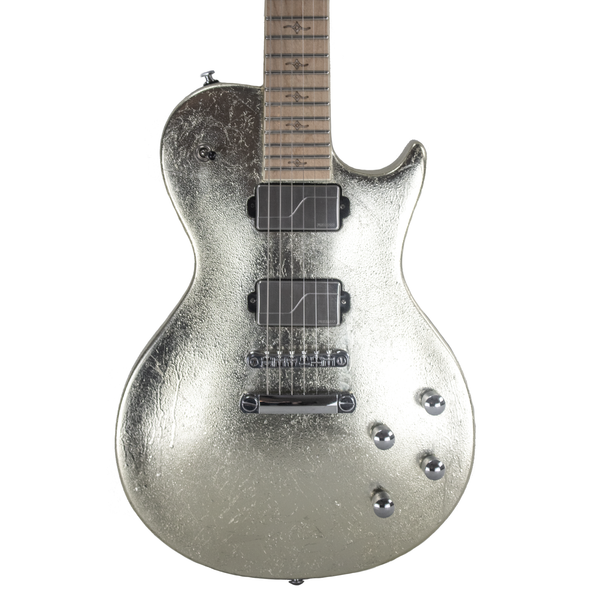 RESERVATION Sawtooth 2024 Heritage Series Silver Crush Electric Guitar - GoDpsMusic