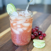 IBC Cherry Limeade Soda, Sweet Cherry & Zesty Lime Flavor, Caffeine-Free Soft Drink, Refreshing Craft Soda