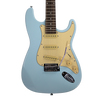 Sawtooth ES Alder Series Electric Guitar, Ice Blue w Vintage Pickguard