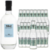 Nkd Distillery Gin Alternative Premium with Fever Tree Elderflower Tonic Non-Alcoholic Spirit - Zero Alcohol - Perfect Gin & Tonic or Tom Collins Alcohol Free Substitute - GoDpsMusic