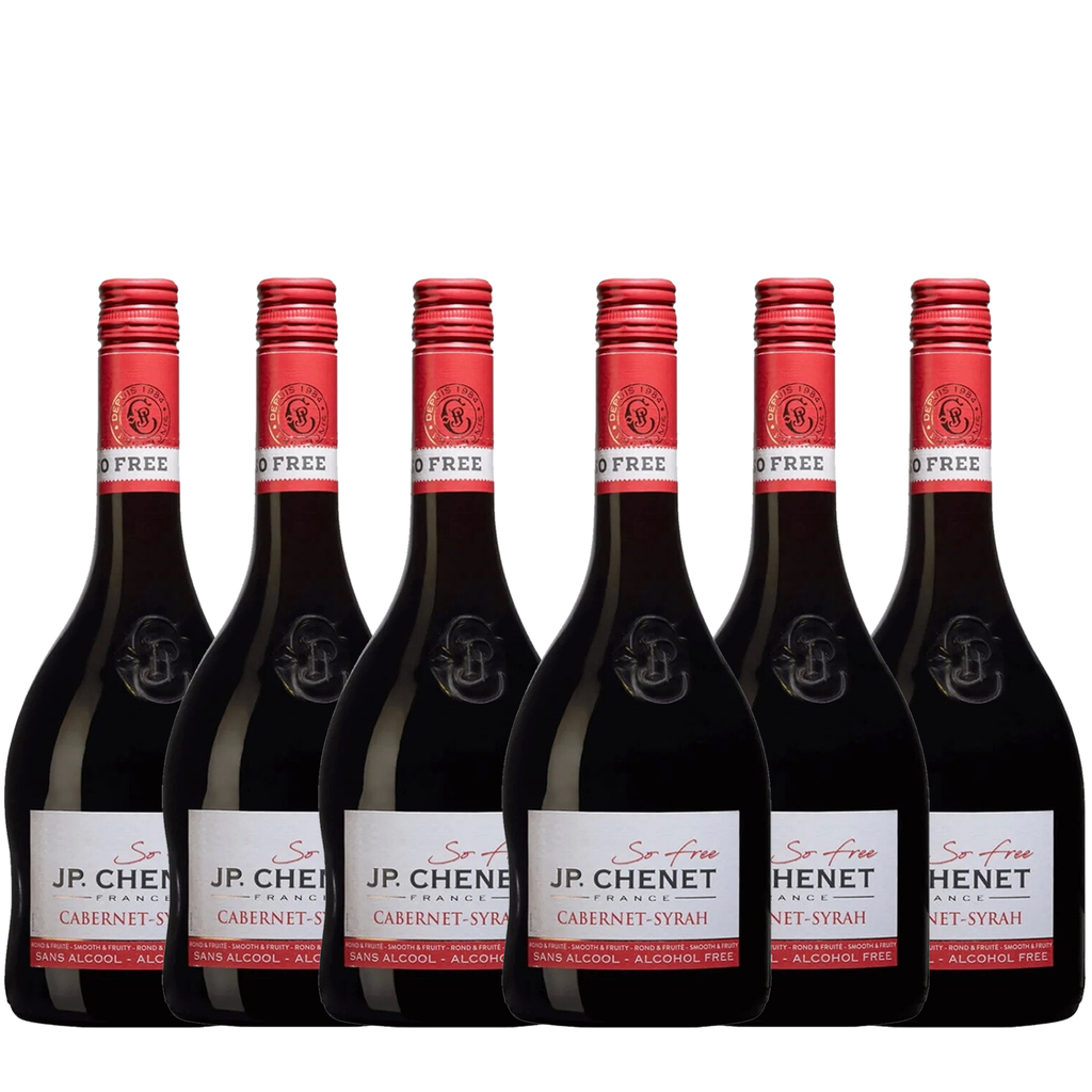 JP Chenet Cabernet Syrah Alcohol-Free Non-Alcoholic Red Wine, 750ml | 6 PACK - GoDpsMusic
