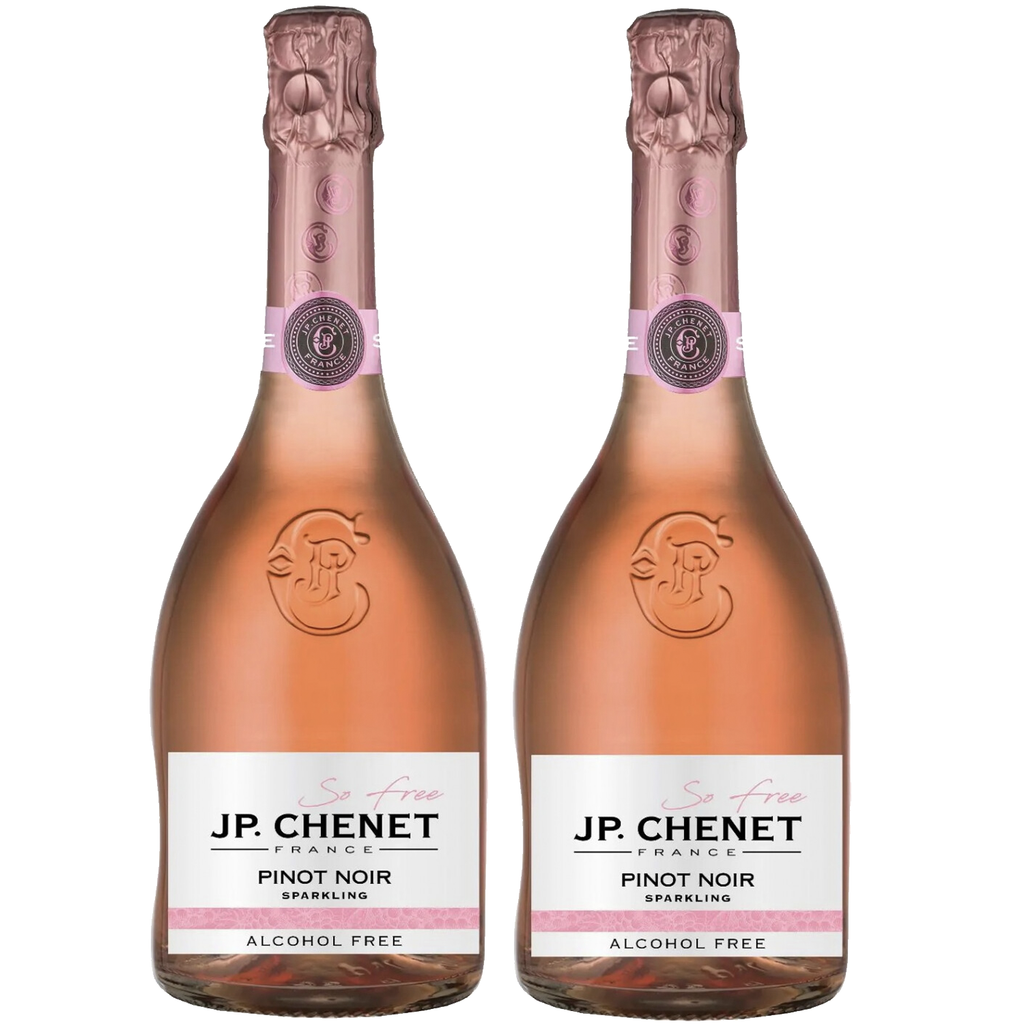 JP. Chenet So Free French Non-Alcoholic Sparkling Pinot Noir - Alcohol-Free Wine for Sophisticated Moments Made in France | 2 PACK - GoDpsMusic