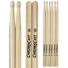 ChromaCast 5B USA Made Hickory Drumsticks Pair - Wood Tipped - Drum Sticks Tour Tested by Pro Drummers - Real American Hickory Wood - GoDpsMusic