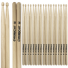 ChromaCast 2B USA Made Hickory Drumsticks Pair - Wood Tipped - Drum Sticks Tour Tested by Pro Drummers - Real American Hickory Wood - GoDpsMusic