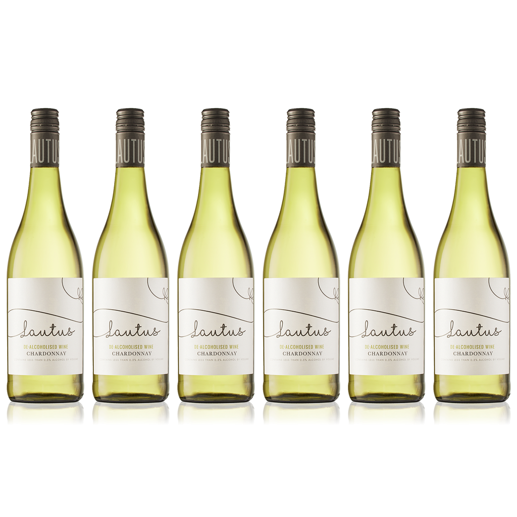 Lautus Non-Alcoholic Dealcoholized Chardonnay Wine - Premium Alcohol-Removed White Wine, Full Flavor, Dealcoholised, Perfect for Any Occasion | 6-PACK - GoDpsMusic