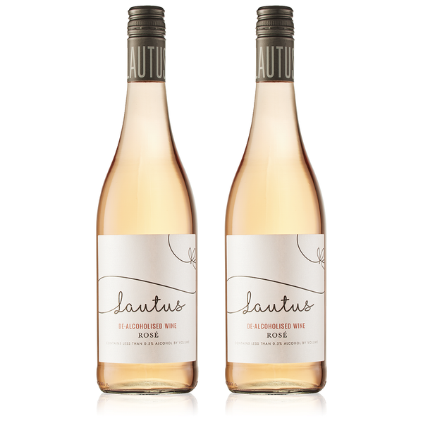 Lautus Non-Alcoholic Dealcoholized Rose Wine - Premium Alcohol-Removed Rose Wine, Full Flavor, Dealcoholised, Perfect for Any Occasion | 2-PACK - GoDpsMusic