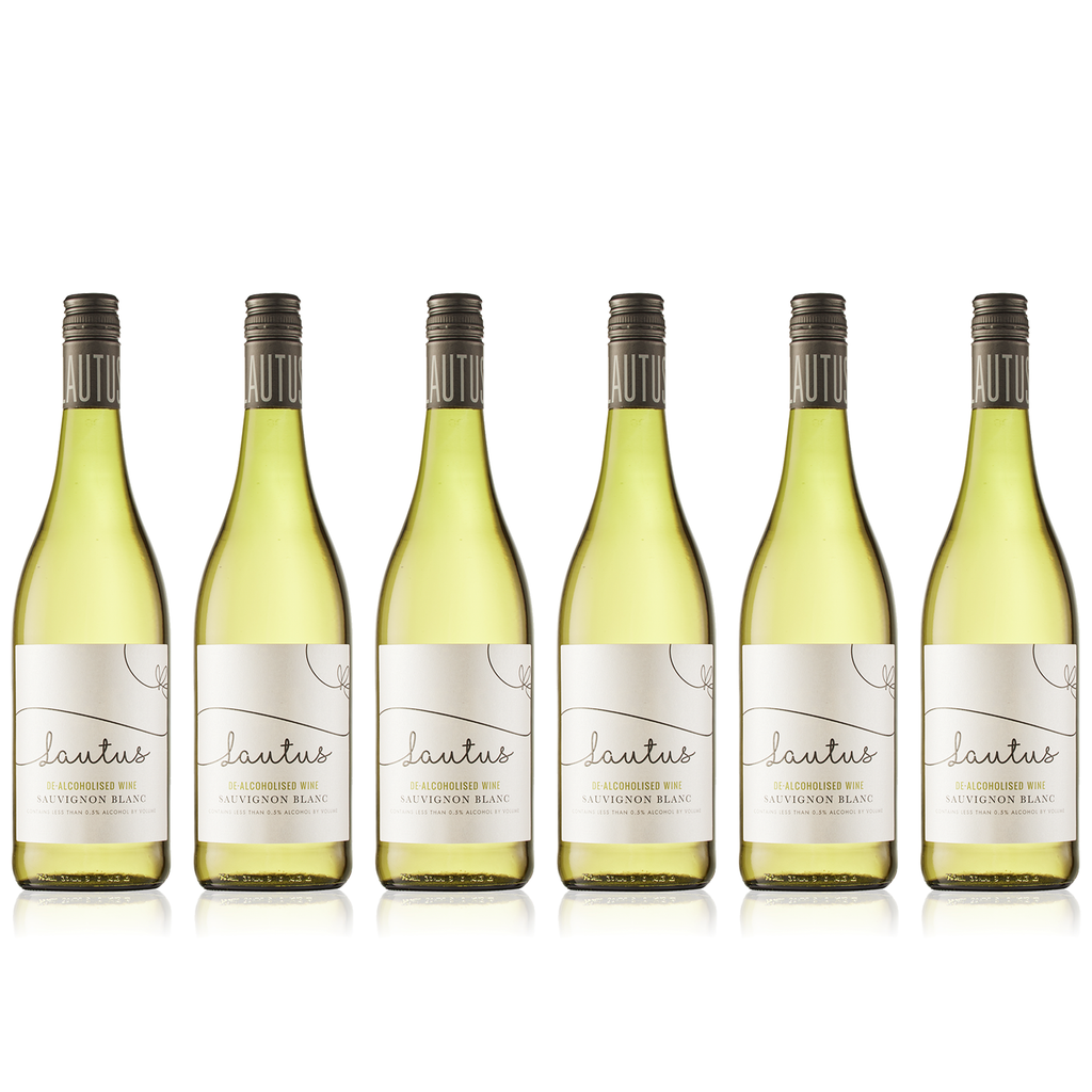 Lautus Non-Alcoholic Dealcoholized Sauvignon Blanc Wine - Premium Alcohol-Removed White Wine, Full Flavor, Dealcoholised, Perfect for Any Occasion | 6-PACK - GoDpsMusic