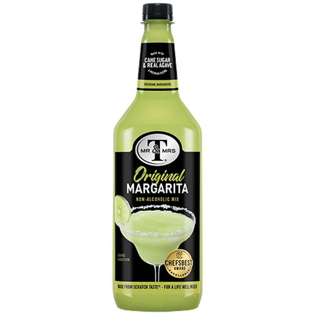 Mr & Mrs T Margarita Mix, 1L Bottle, – Premium Cocktail Mixer for Margaritas, Ready to Use - GoDpsMusic