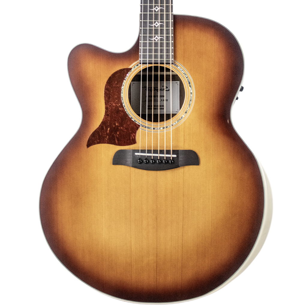 Sawtooth Left Handed Australian Blackwood Jumbo Cutaway 24 Fret Acoustic Electric Guitar w Red Cedar Top