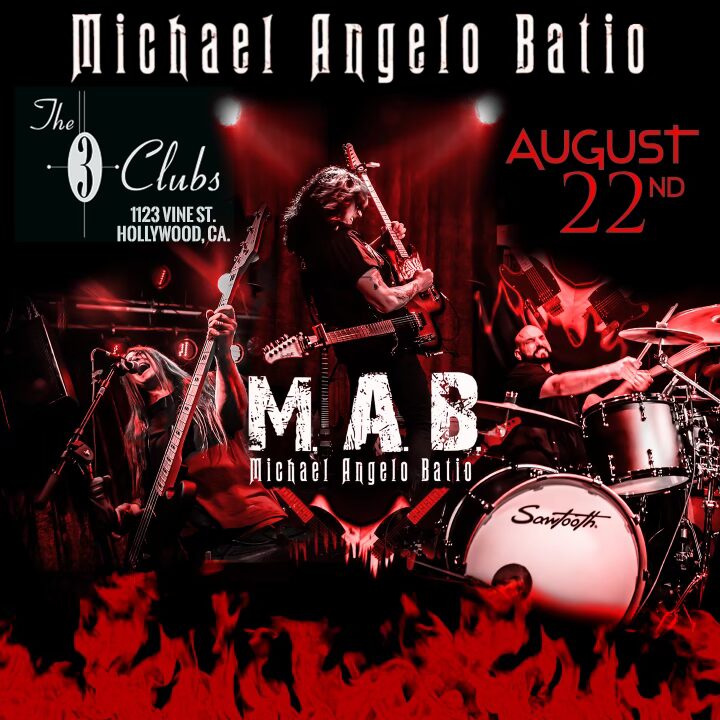 MICHAEL ANGELO BATIO | Friday, August 22nd at 7:00pm | The Sawtooth Theatre at The Three Clubs, Hollywood