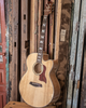 Sawtooth Solid Spruce Top Jumbo Cutaway 6 String Acoustic Electric Guitar with Flame Maple Back and Sides - GoDpsMusic