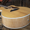 Sawtooth Solid Spruce Top Left-Handed Jumbo Cutaway 12 String Acoustic Electric Guitar with Flame Maple Back and Sides - GoDpsMusic
