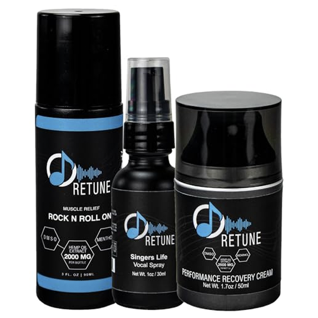 Retune Wellness Performance Recovery Cream 2500mg Hemp Oil Cream w/ DMSO 3 Pack