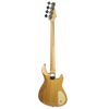 Sawtooth Mod24 Series Left Handed Natural Flame Maple 24 Fret Electric Bass Guitar w Fishman Fluence Pickups and Padded Gig Bag - GoDpsMusic