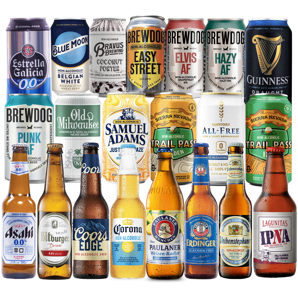 Ultimate Non-Alcoholic Beer Sampler Pack - Premium Alcohol-Free Beers for Every Taste