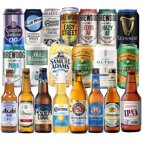 Ultimate Non-Alcoholic Beer Sampler Pack - Premium Alcohol-Free Beers for Every Taste