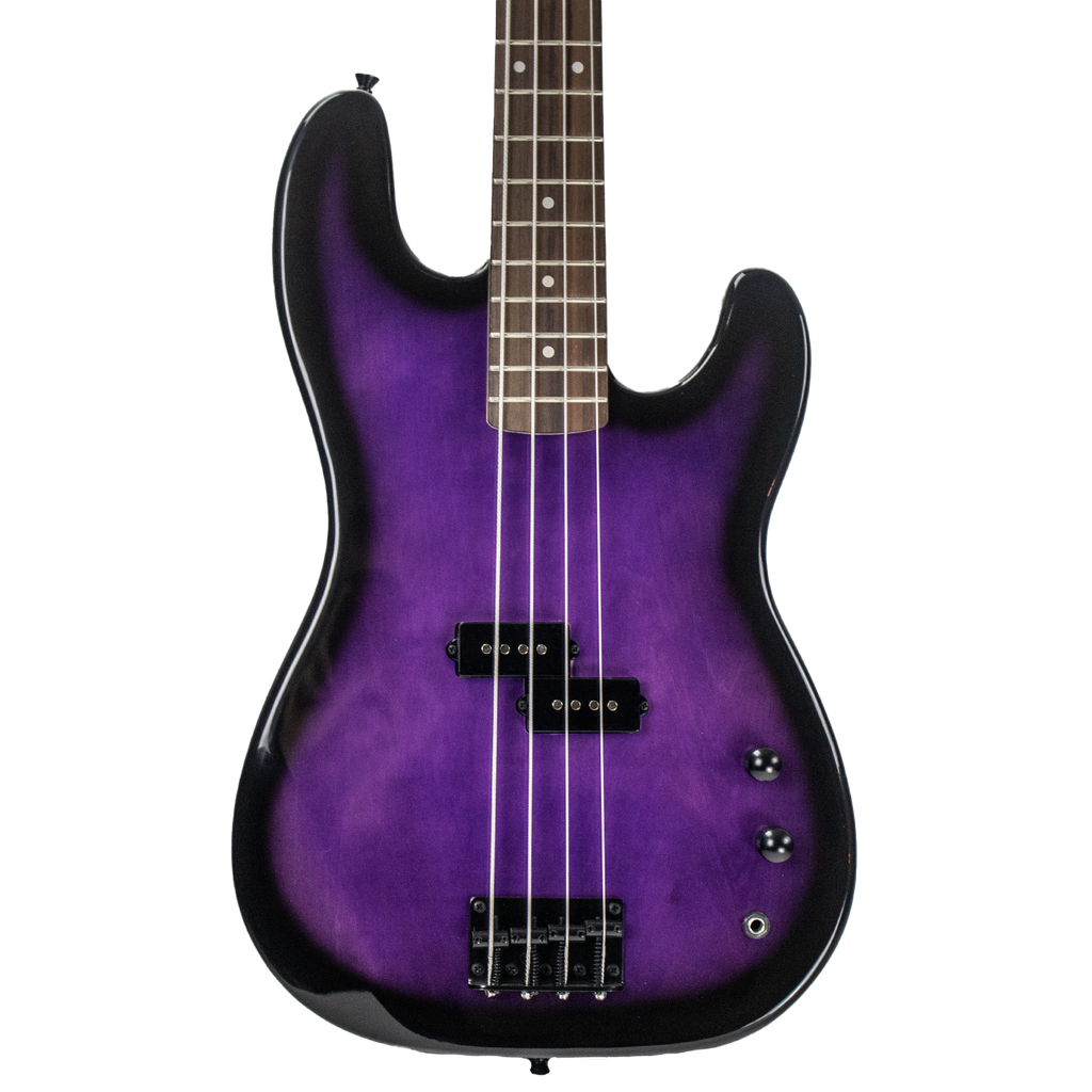 Sawtooth EP Series Electric Bass Guitar, Trans Purple