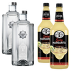 Clean Co Non-Alcoholic Tequila Alternative 700ml Bottle - | with Premium Quality Mr & Mrs T Spicy Margarita Mix, 1L Bottle