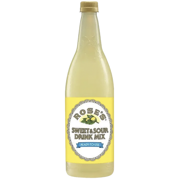 Rose’s Sweetened Sweet & Sour Syrup 1 Liter Bottle, | Perfect for Cocktails, Beverages, and Mixers - GoDpsMusic