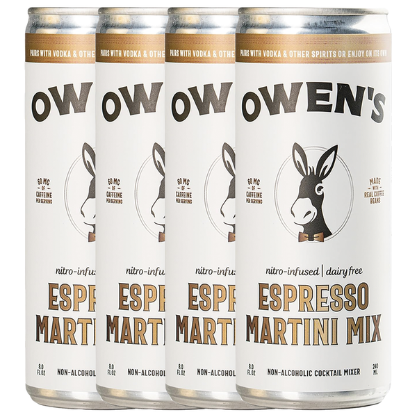 Owen’s Craft Mixers Espresso Martini Mix Handcrafted in the USA with Premium Ingredients Vegan & Gluten-Free Soda Mocktail and Cocktail Mixer